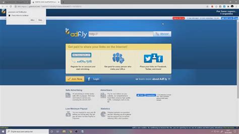 click allow to continue.